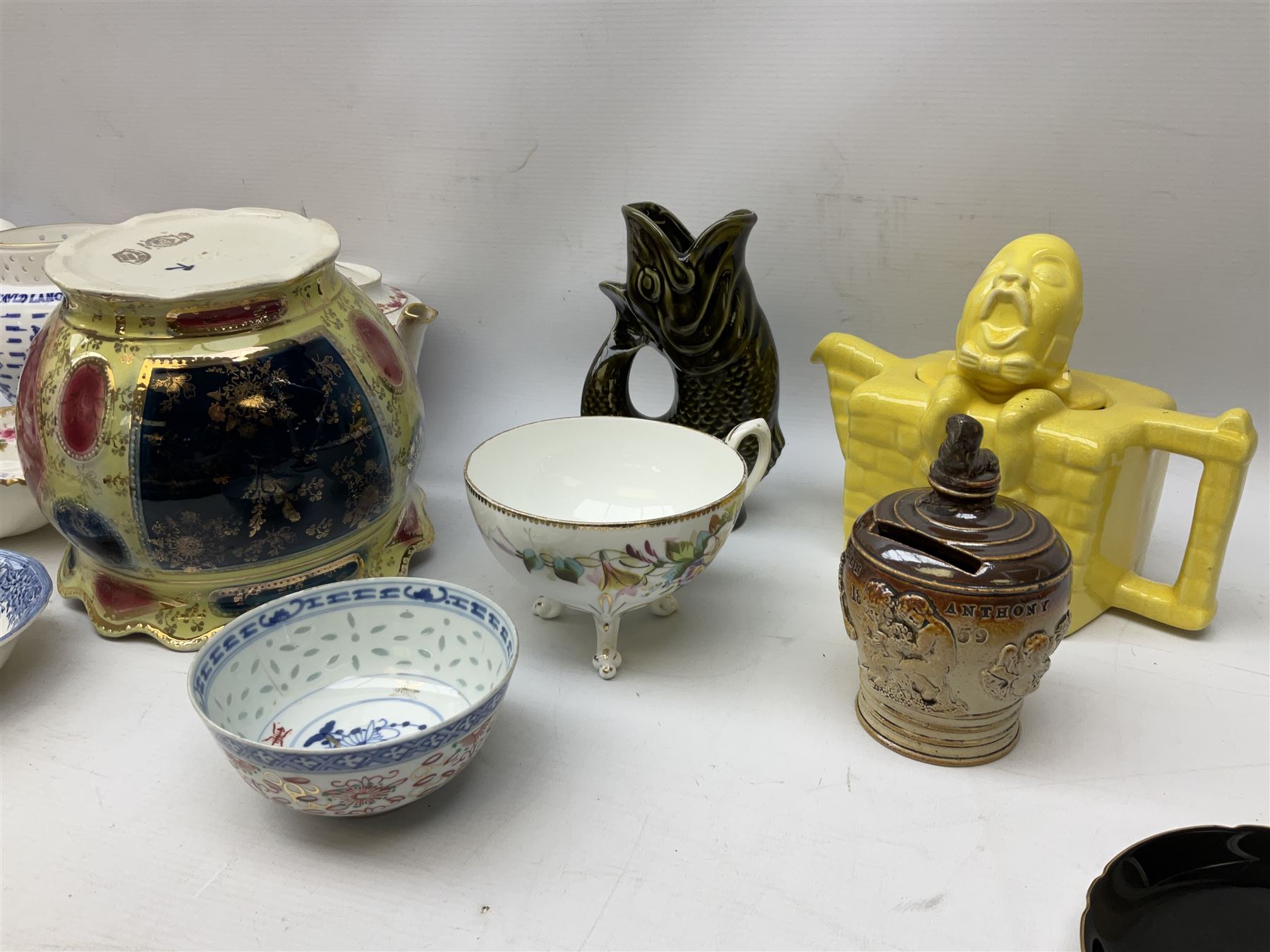 Dartmouth pottery glug jug - Image 6 of 6