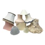 Collection lampshades in various styles