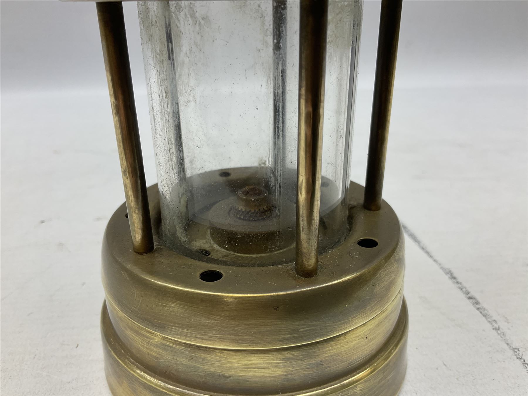 Brass miners lamp - Image 3 of 5