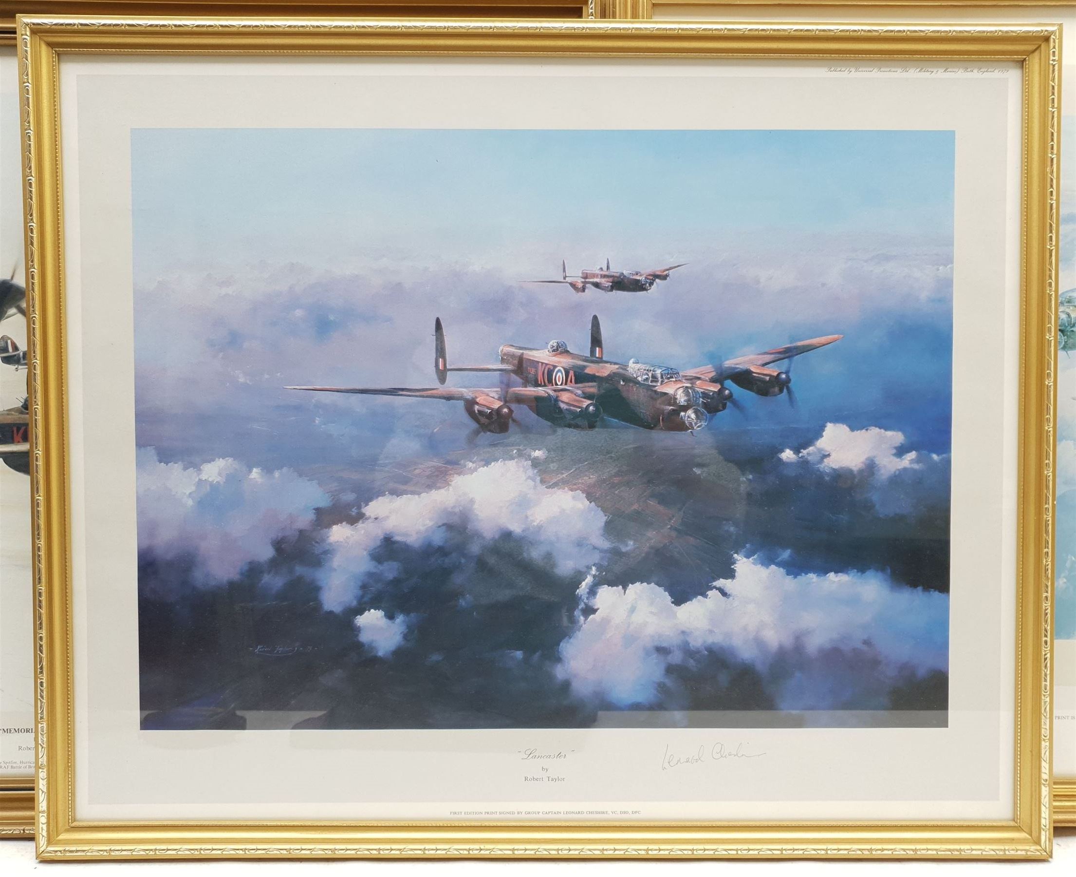 After Robert Taylor (British 1946-): 'Memorial Flight' 'The Lancaster VCs' and 'Lancaster' - Image 2 of 2