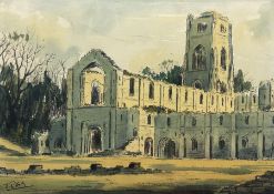 Jack Rigg (British 1927-): Fountains Abbey