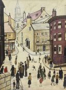 J Walker after Laurence Stephen Lowry (British 1887-1976): 'Berwick on Tweed'