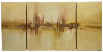 English School (contemporary): Abstract Triptych