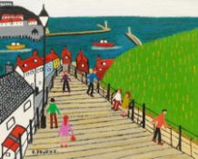 Barry Stokes (Northern British Contemporary): 199 Steps Whitby