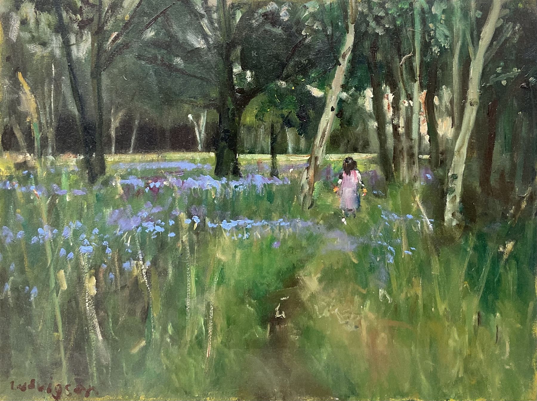 Malcolm Ludvigsen (British 1946-): Bluebell Woods - 'Bishops Palace York' and 'End of Heslington Gol - Image 2 of 4