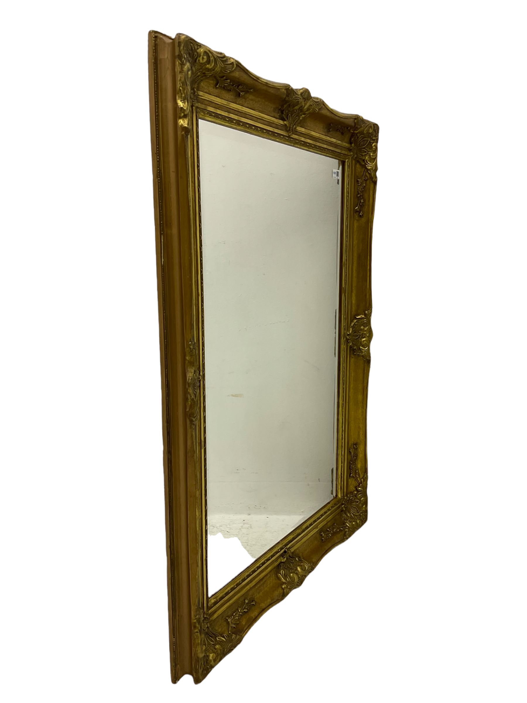 Rectangular wall mirror in gilt swept frame - Image 3 of 3