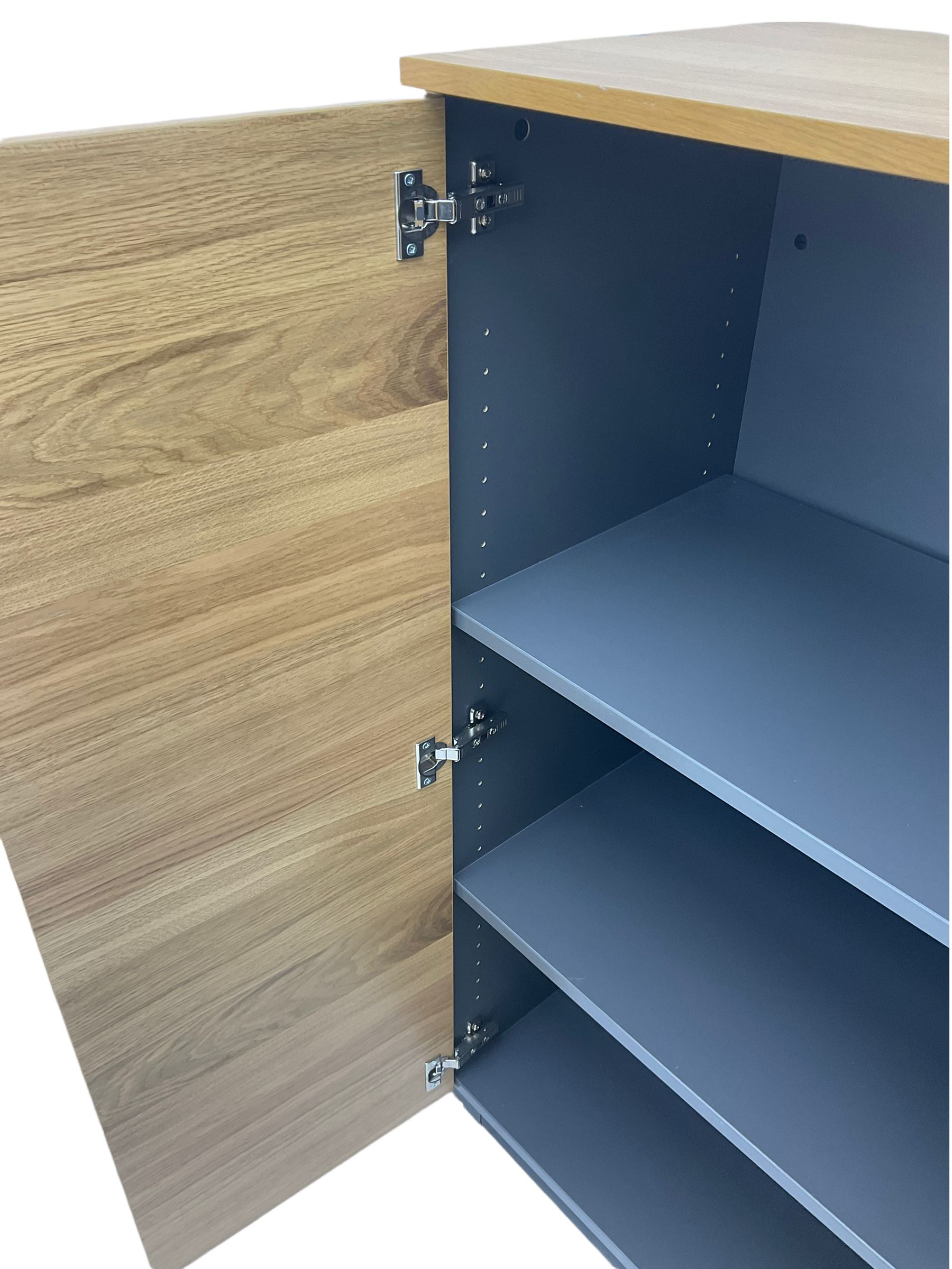 IKEA Galant light oak two door office cabinet - Image 3 of 4