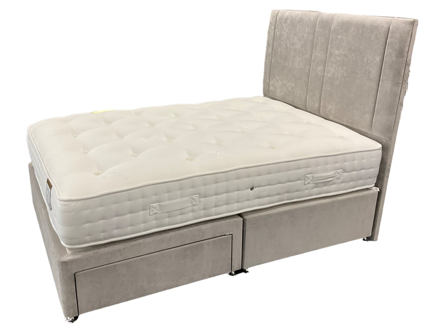 Highgrove - 4' 6' standard divan bed with headboard