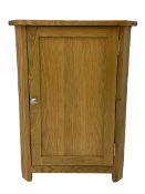 Light oak low corner cupboard