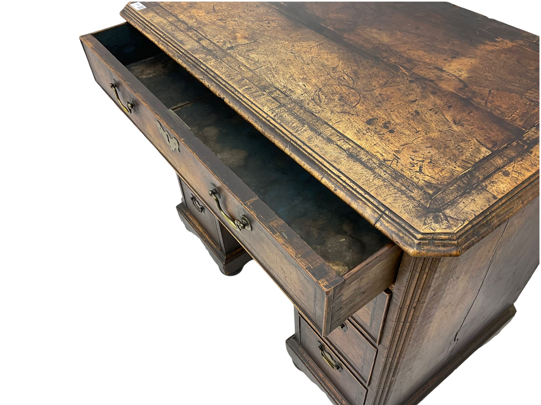 George III mahogany desk - Image 6 of 10