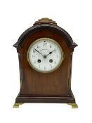 An early 20th century "Walker & Hall" 8-day mantle clock with a French striking movement striking