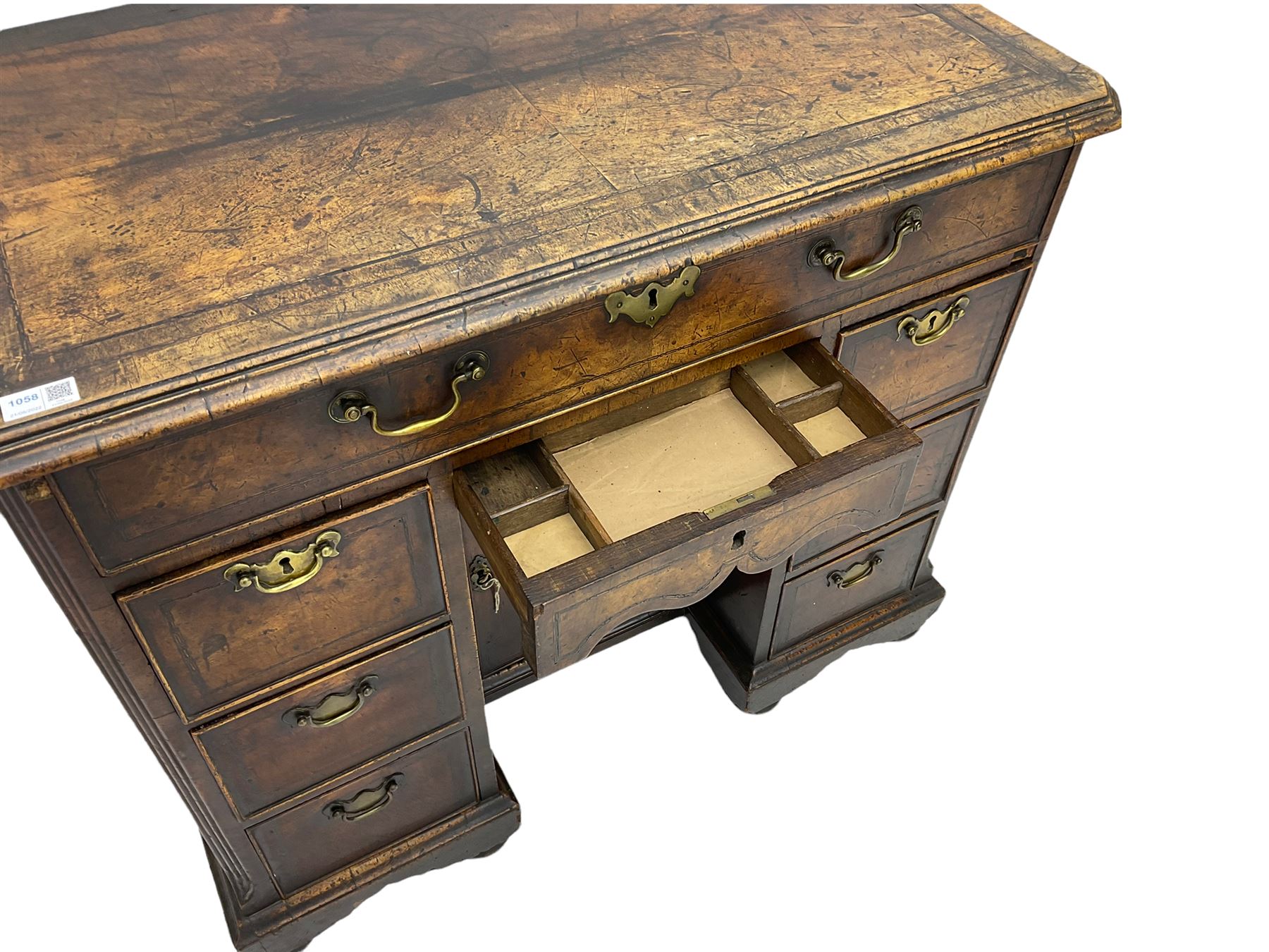 George III mahogany desk - Image 10 of 10