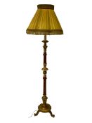 Classical design gilt standard lamp