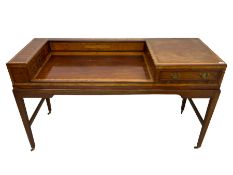 19th century inlaid mahogany side table