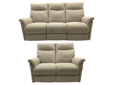 Rogers of York - three seat electric reclining sofa (W185cm)