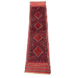 Meshwani red and blue ground runner