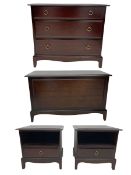 Stag - Minstrel range mahogany three drawer chest
