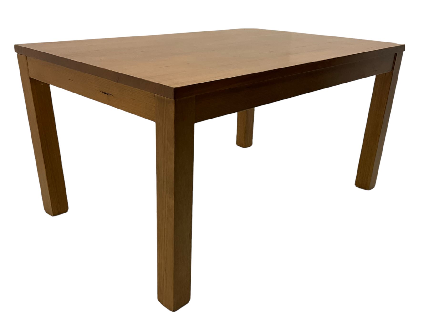 Light oak rectangular dining table - Image 3 of 5