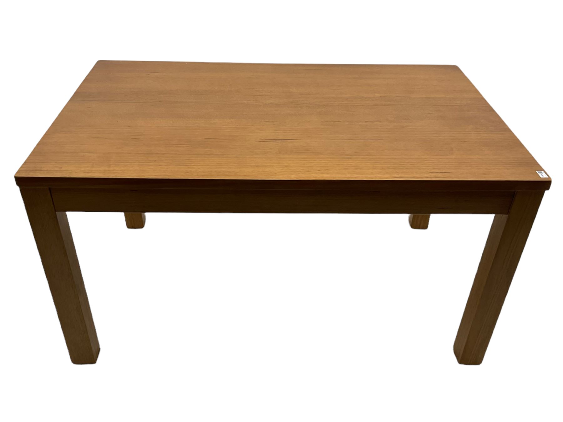 Light oak rectangular dining table - Image 2 of 5