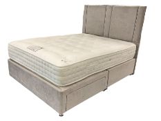 High grove - 5' Kingsize divan bed with headboard