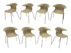 Set eight "Infiniti Loop" chairs