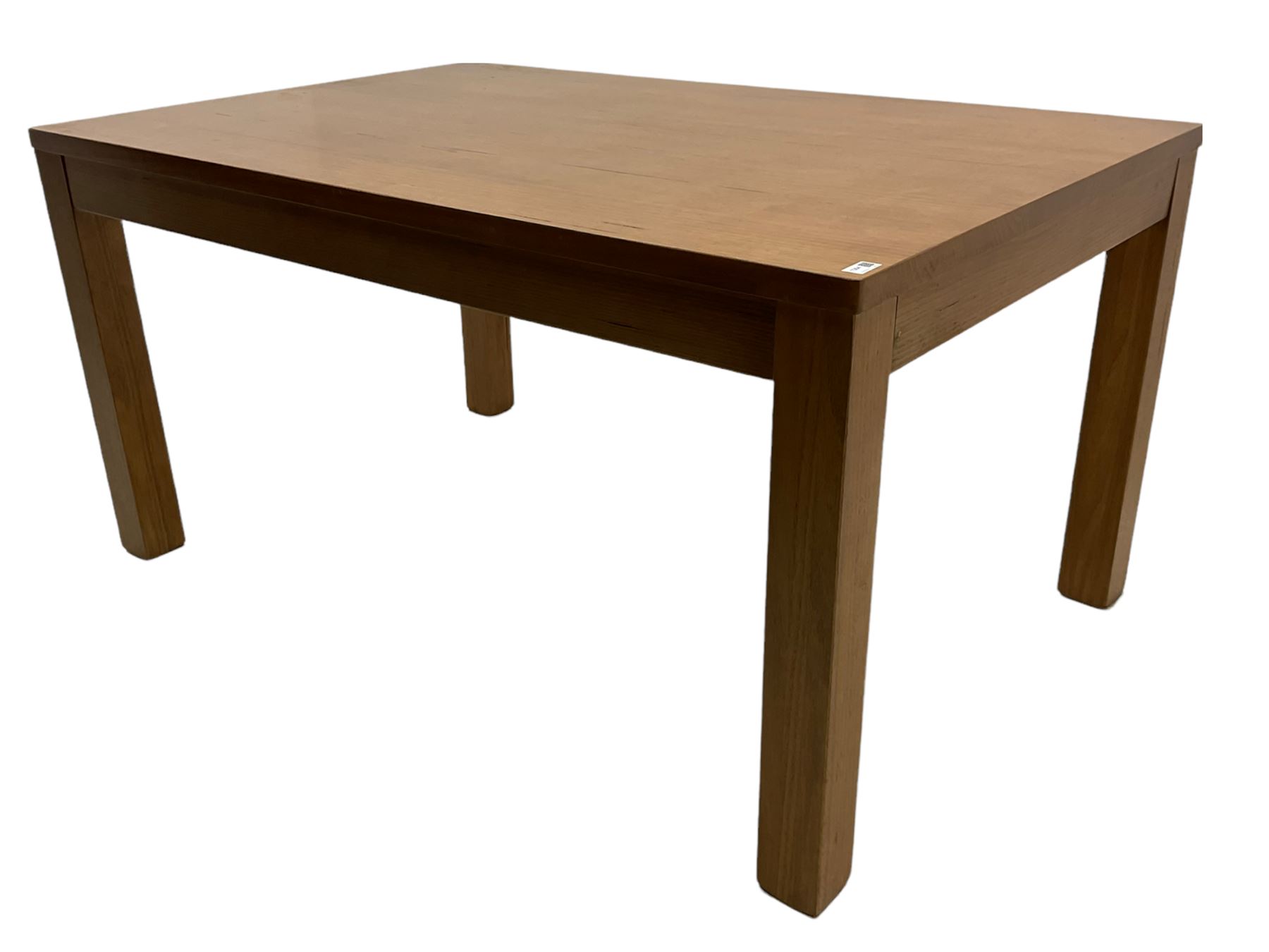 Light oak rectangular dining table - Image 4 of 5