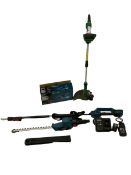 �Erbauer� cordless reciprocating saw and telescopic hedge trimmer