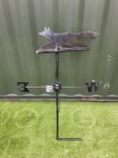 Wrought metal oversized weather vane - THIS LOT IS TO BE COLLECTED BY APPOINTMENT FROM DUGGLEBY STOR