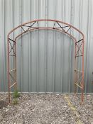 Bespoke blacksmiths made steel garden rose arbour - THIS LOT IS TO BE COLLECTED BY APPOINTMENT FROM