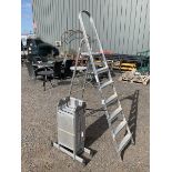 Aluminium work platform and ladders - THIS LOT IS TO BE COLLECTED BY APPOINTMENT FROM DUGGLEBY STOR