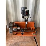 Minilor TR-1 metal lathe with three jaw self centring chuck