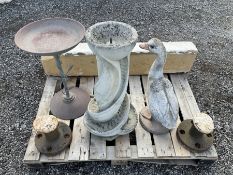 Pair of cast iron bollards