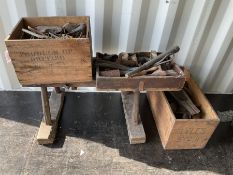 Cobblers bench and associated tools - THIS LOT IS TO BE COLLECTED BY APPOINTMENT FROM DUGGLEBY STORA