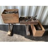 Cobblers bench and associated tools - THIS LOT IS TO BE COLLECTED BY APPOINTMENT FROM DUGGLEBY STORA