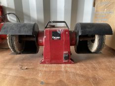 Creusen dual bench grinder with polishing wheels - THIS LOT IS TO BE COLLECTED BY APPOINTMENT FROM