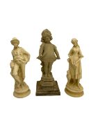 Three classical composite stone figures - THIS LOT IS TO BE COLLECTED BY APPOINTMENT FROM DUGGLEBY S