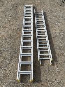 Pair of extendable ladders (8m and 5.8m)