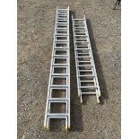 Pair of extendable ladders (8m and 5.8m)