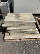 Nine reclaimed concrete slabs - THIS LOT IS TO BE COLLECTED BY APPOINTMENT FROM DUGGLEBY STORAGE