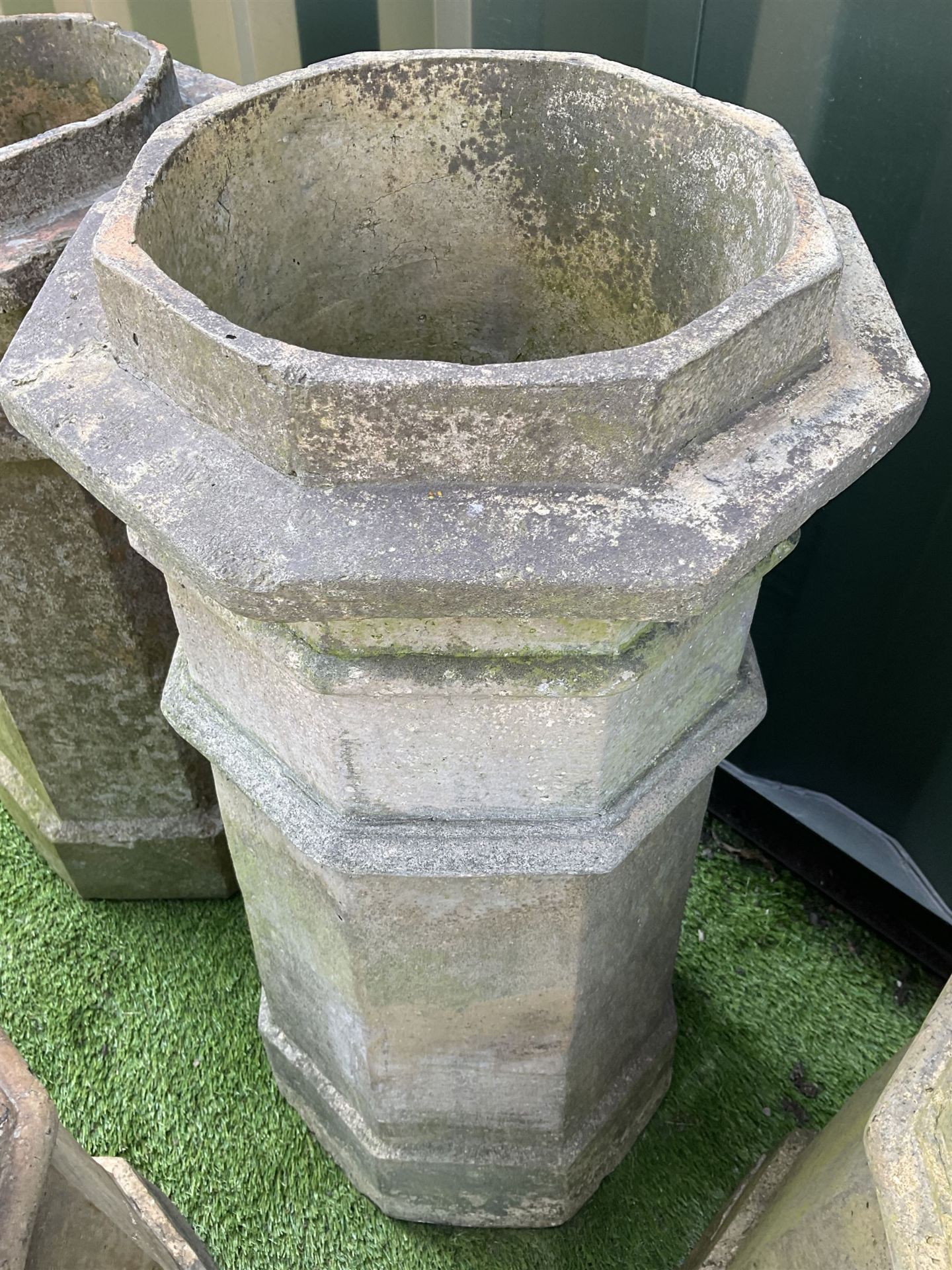 Ten Victorian terracotta chimney pots - Image 7 of 8