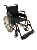 Roma medical foldable wheelchair. - THIS LOT IS TO BE COLLECTED BY APPOINTMENT FROM DUGGLEBY STORAGE