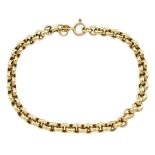 9ct gold belcher link bracelet