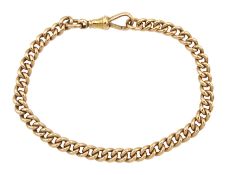 Early 20th century 9ct rose gold curb link bracelet
