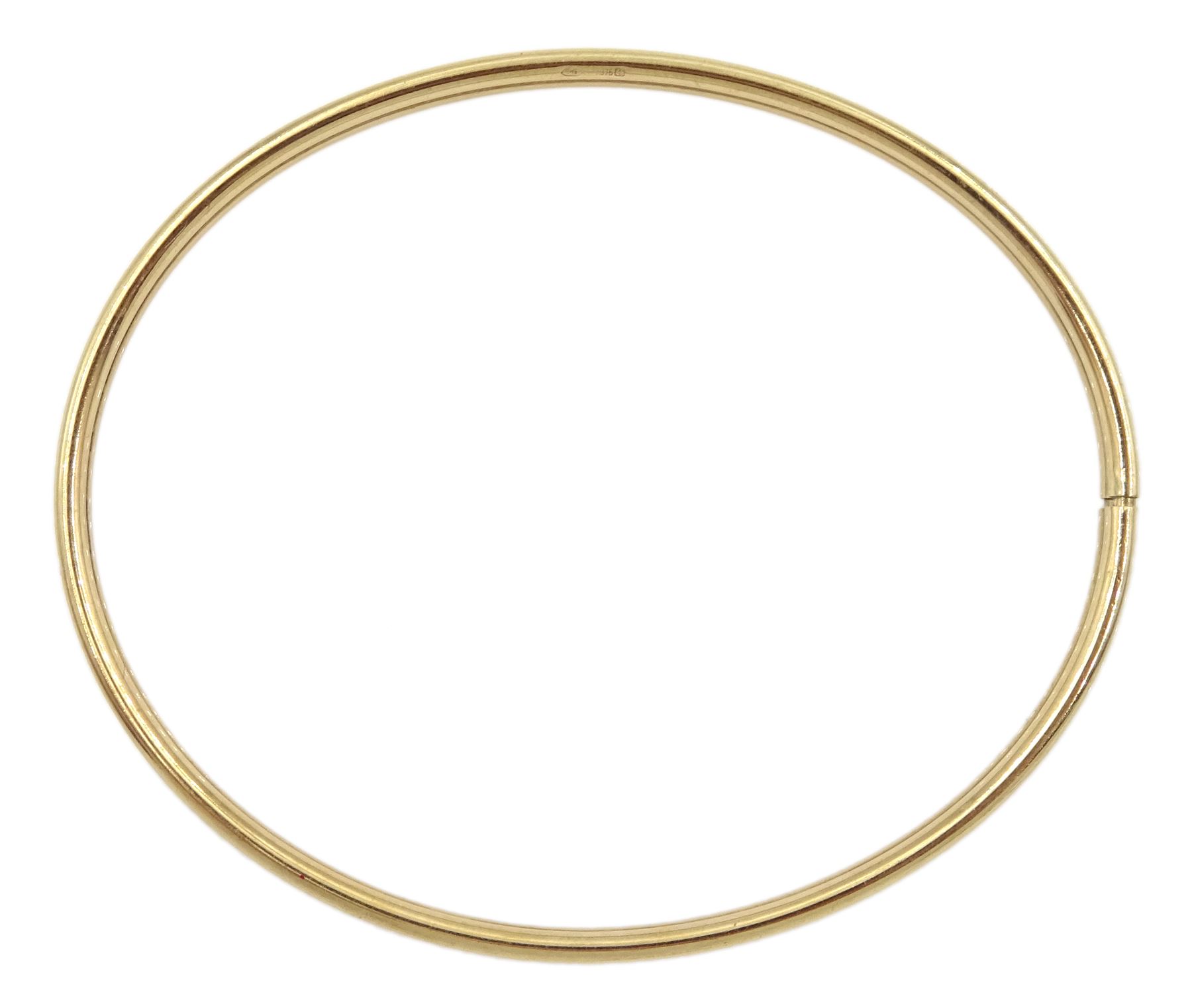 9ct gold bangle - Image 2 of 2