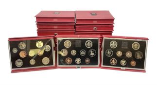 Thirteen The Royal Mint United Kingdom proof coin collections