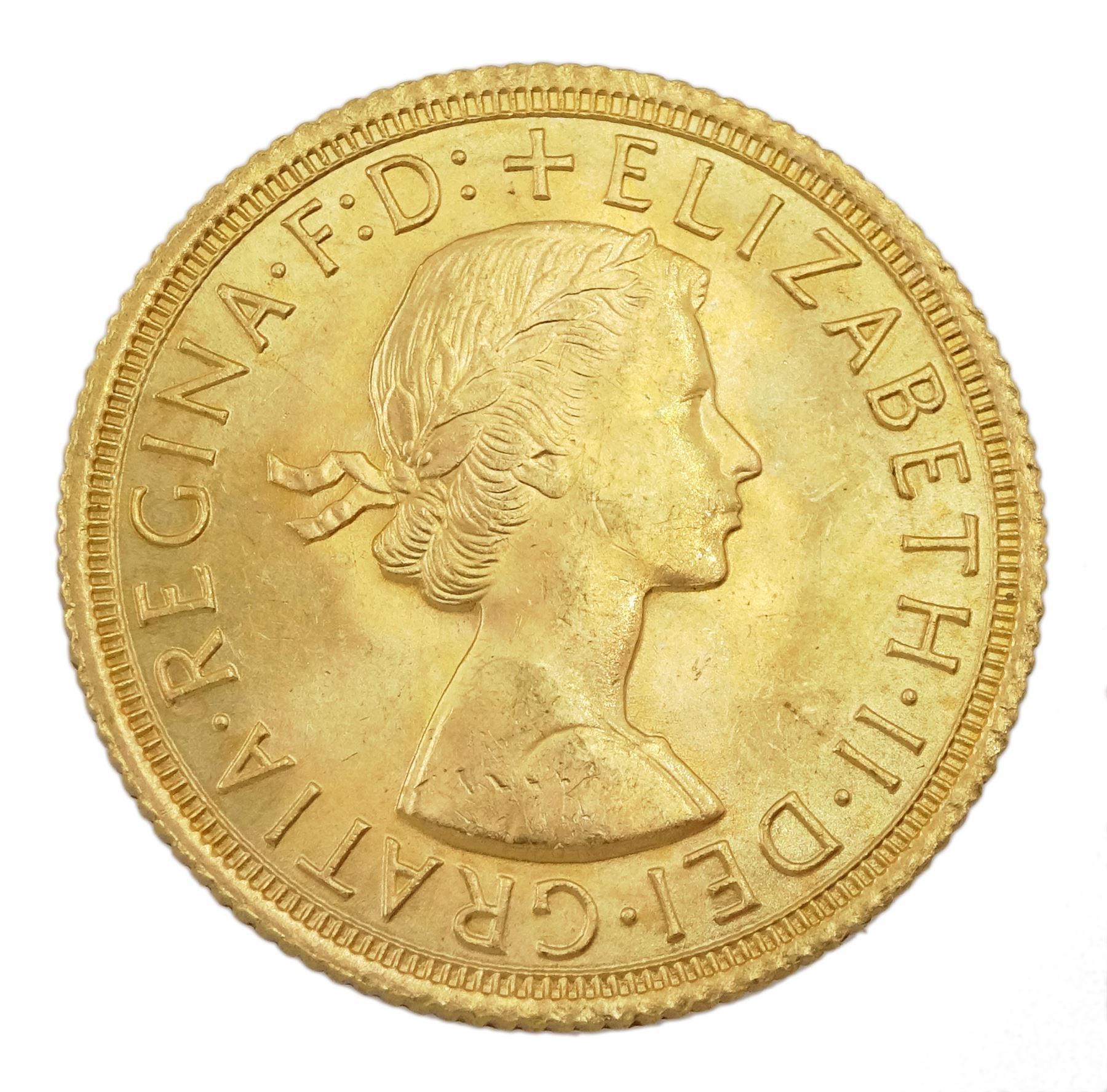 Queen Elizabeth II 1963 gold full sovereign coin