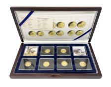 Collection of six Somali Republic 1/10oz (3.11 grams) fine gold 100 shillings coins