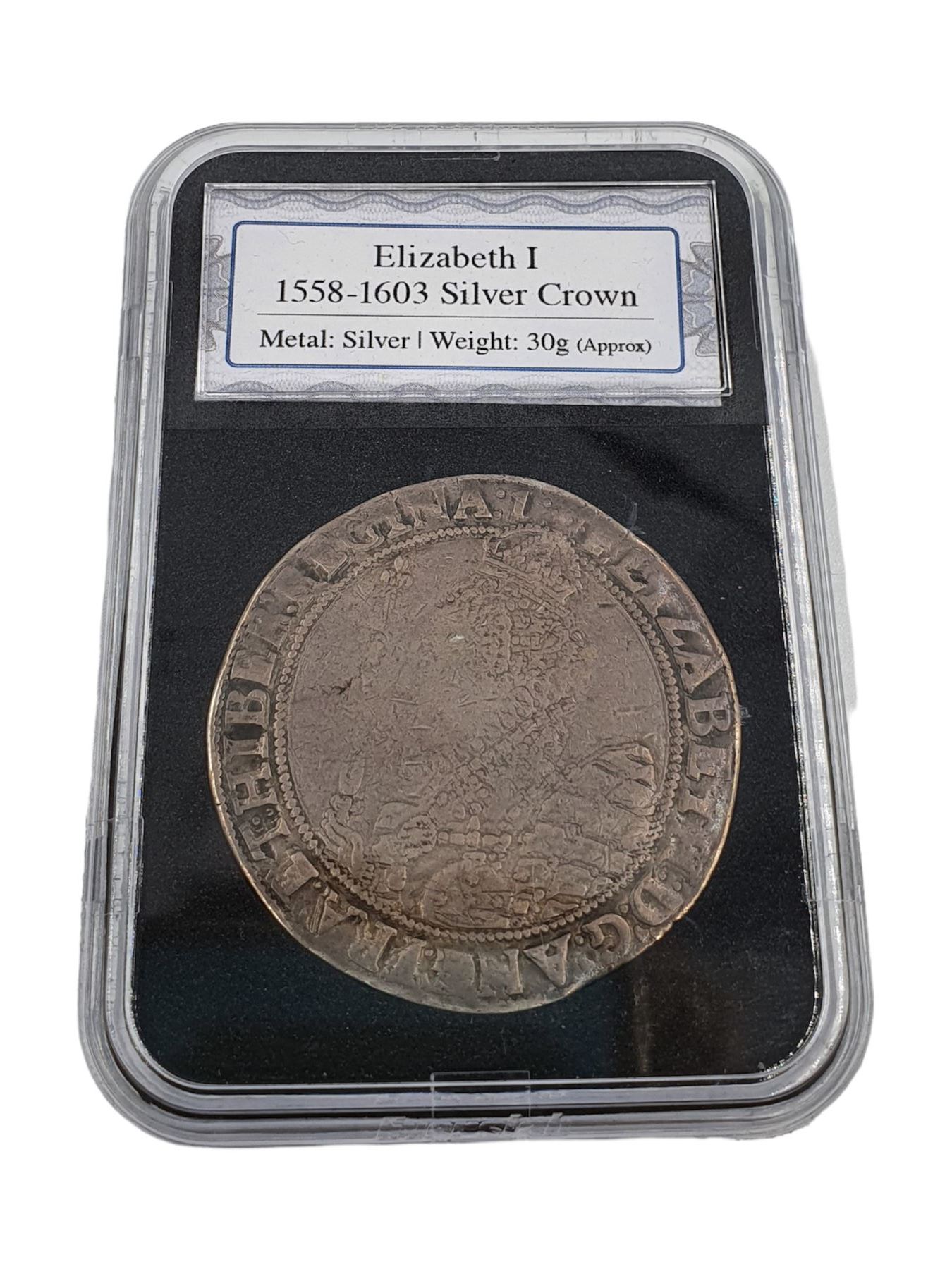 Elizabeth I (1558-1603) silver crown coin