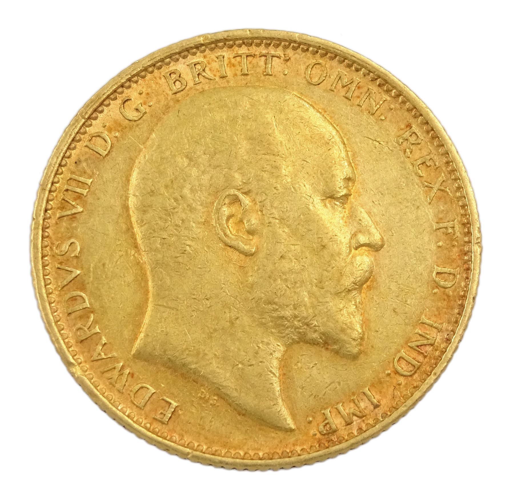 King Edward VII 1907 gold full sovereign coin