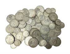Approximately 480 grams of Great British pre 1947 silver coins